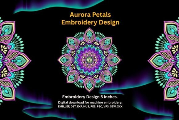 Aurora Petals Mandala: A Holiday Embroidery Review
