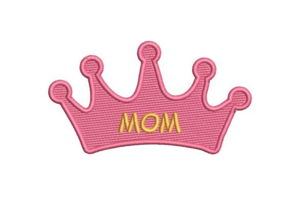 Mom Crown Embroidery Design Review for Merch