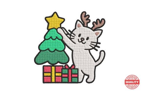 Review: Christmas Cat with Tree Embroidery Patch