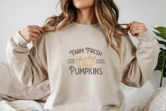 Review: Farm Fresh Pumpkins Outline Embroidery
