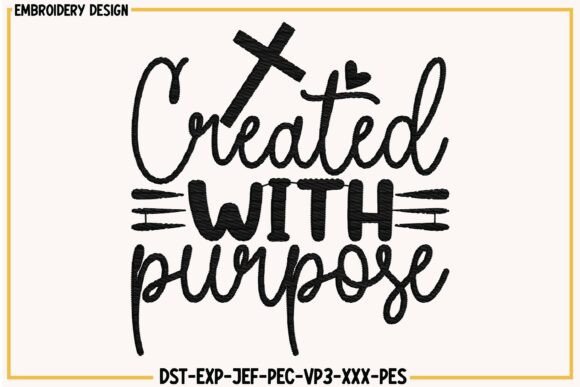 Reviewing Created with Purpose Embroidery Design