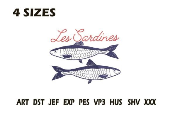 Reviewing Les Sardines Embroidery Design