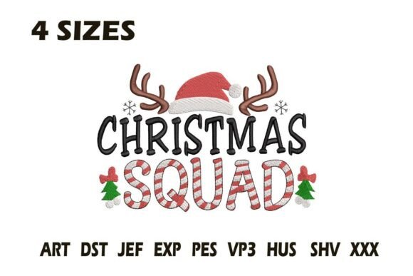 Reviewing the Christmas Squad Embroidery Design
