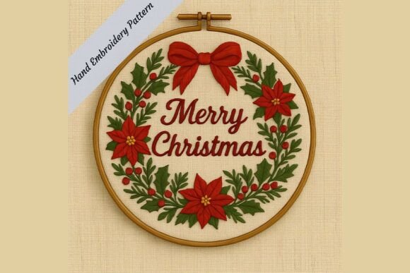 Reviewing the Christmas Wreath Hand Embroidery Pattern