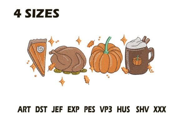Reviewing the Thanksgiving Feast Embroidery Design